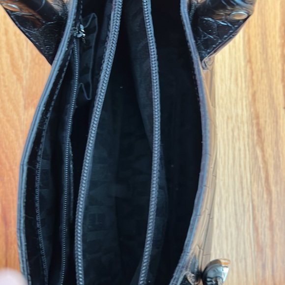 FURLA Croco Embossed Leather Handbag - Picture 4 of 10